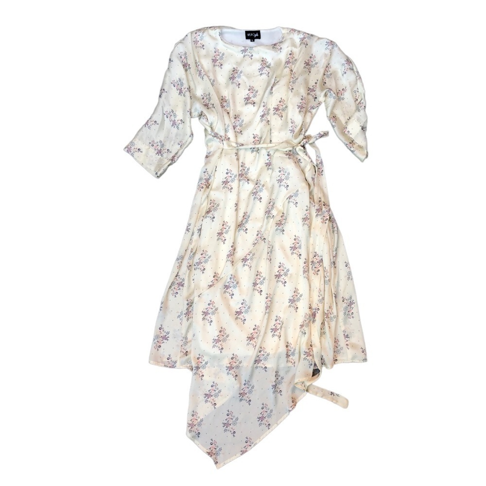 Wukogals floral long asymmetric dress size L